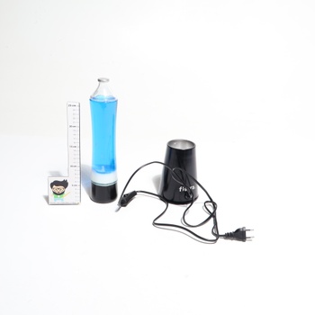 Lávová lampa Fisura modrá a biela 39,5 cm