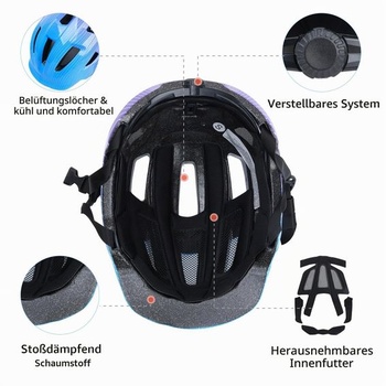Detská cyklistická prilba YOOXARMOR, nastaviteľná korčuliarska prilba, jazdecká prilba, detská prilba pre