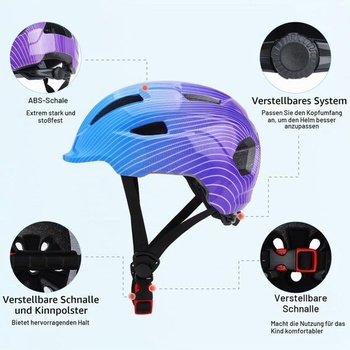 Detská cyklistická prilba YOOXARMOR, nastaviteľná korčuliarska prilba, jazdecká prilba, detská prilba pre