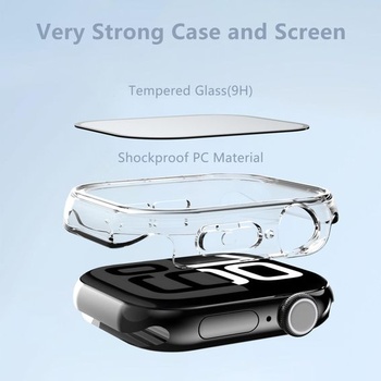 AOKUMA [2 kusy] Ochranné puzdro na displej s pevným puzdrom kompatibilné s Apple Watch Series 11