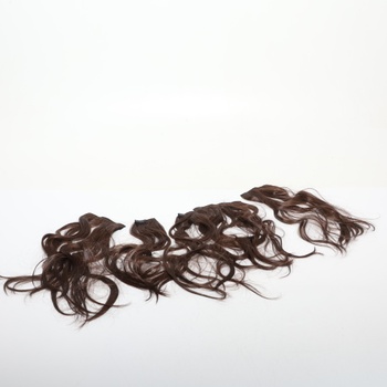 BARSDAR Clip-in prodlužování vlasů Hnědé, 50 cm Vlnité Vrstvené Clip-in prodlužování pro ženy 5 ks