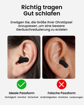 3 páry ušných nástavcov Qufits pre špunty do uší QubitPulse Dream a Bloom na spanie, ultra mäkké ušné
