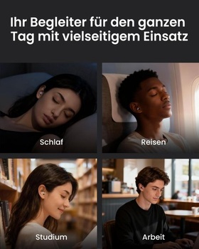 3 páry ušných nástavcov Qufits pre špunty do uší QubitPulse Dream a Bloom na spanie, ultra mäkké ušné