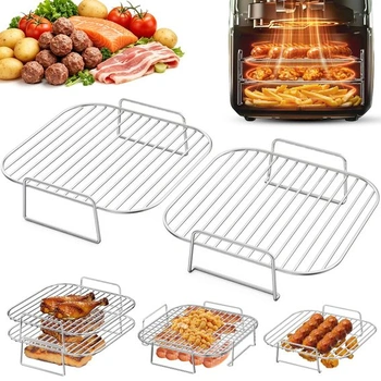 Príslušenstvo k teplovzdušným fritézam, 2dielna stohovateľná grilovací rošt pre teplovzdušné fritézy