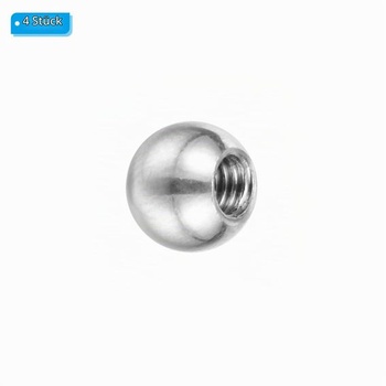 PATIKIL kulová matice M4x8mm, 4 kusy kulových knoflíků z nerezové oceli 304 s vestavěným závitem
