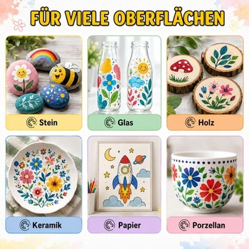 Fixy na porcelán vhodné do umývačky riadu, 15 kusov. Fixy na maľovanie na sklo, fixy na porcelán vhodné