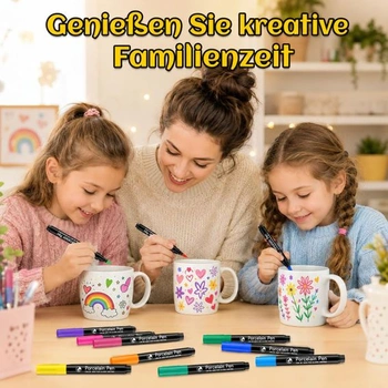 Fixy na porcelán vhodné do umývačky riadu, 15 kusov. Fixy na maľovanie na sklo, fixy na porcelán vhodné