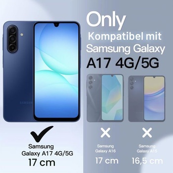 Matný kryt JETech pre Samsung Galaxy A17, modrý Galaxy A17 modrý