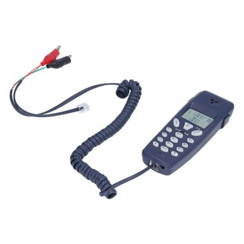 Drátový telefon, displej s identifikací volajícího FSK-DTMF, kabelový telefon s funkcí opakované