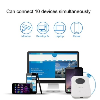 VBESTLIFE 4G WiFi hotspot, odemčený LTE USB WiFi modem se slotem pro SIM kartu, přenosný cestovní