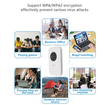 VBESTLIFE 4G WiFi hotspot, odemčený LTE USB WiFi modem se slotem pro SIM kartu, přenosný cestovní