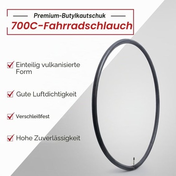 Vnútorná duša do kolesa 700x18/25C kompatibilná s dušami 700x18C, 700x23C a 700x25C, 28-palcové duše