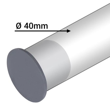 SKIR'CO (5 ks) Koncovka kanalizačného potrubia 40 mm, plastová koncovka potrubia, uzáver kanalizácie,