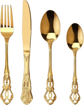 Súprava príborov Gold Royal Retro pre 6 osôb