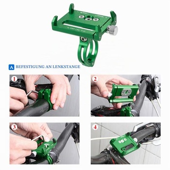 Univerzálny držiak telefónu Lixada pre elektronické zariadenia od 3,6 do 6,2 palca, 4-zelený