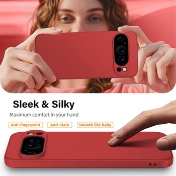 Kryt X-level pro Google Pixel 10 Pro XL, tenký měkký kryt, červený