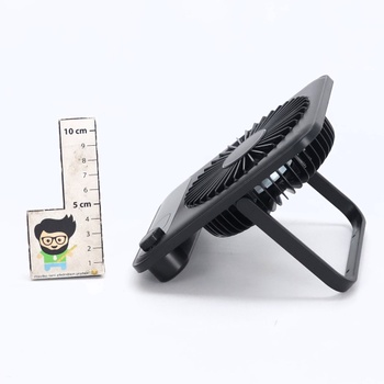 WHATOOK USB ventilátor tichý: plynulé ovládanie 1-100, batéria 2000mAh stolný ventilátor s LED