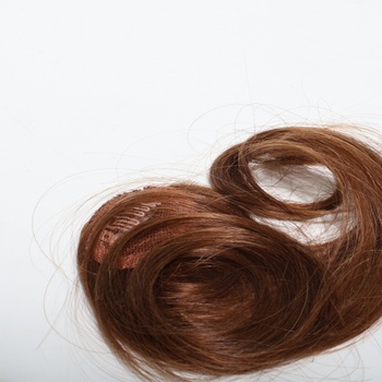 2 KUSY Wave Side Bang 100% ľudská spona na vlasy so kučeravými strapcami predlžovania vlasov (svetlo
