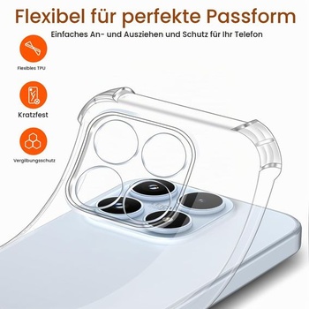 Průhledný silikonový kryt ivoler pro Xiaomi 17 s nárazuvzdornými ochrannými rohy, tenký měkký