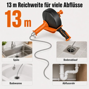 Spirála na čištění odtoku OJTOJT LMH062