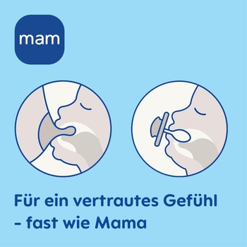Cumlíky MAM Original Pure, 0-6 mesiacov, 2 kusy, modré/béžové