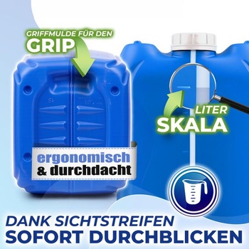 Kanister na vodu Kosmetex 5 litrov modrý, bez BPA a bezpečný pre potraviny | Chuťovo neutrálne pre