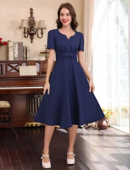 OMEWEE Dámské koktejlové šaty z 50. let, vintage rockabilly šaty, áčkové šaty, swingové slavnostní