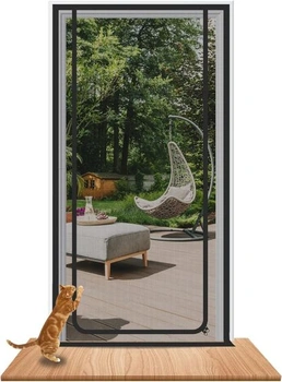 Dvierka s mačacou sieťou na zips, 91 cm x 204 cm
