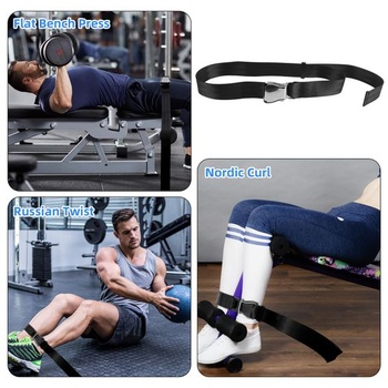 Popruh na hamstringy Nordic Curl, prémiový polyester, odolný popruh na bench bench Nordic Curl,