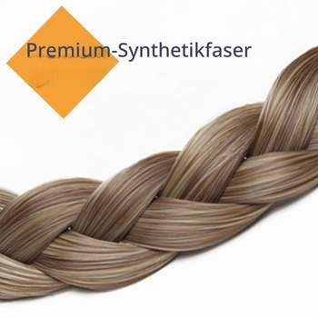 Dámská čelenka Silk-co, 3 prameny blond, syntetická pletená čelenka, elastická čelenka pro ženy a