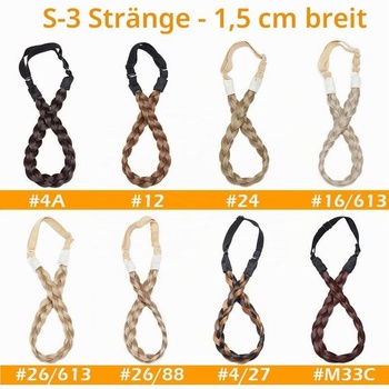 Dámská čelenka Silk-co, 3 prameny blond, syntetická pletená čelenka, elastická čelenka pro ženy a