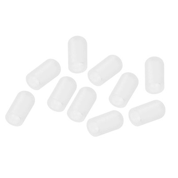 PATIKIL 10ks tlmičov pre bicie, vnútorný priemer 6 mm, dĺžka 17 mm, paličky biele