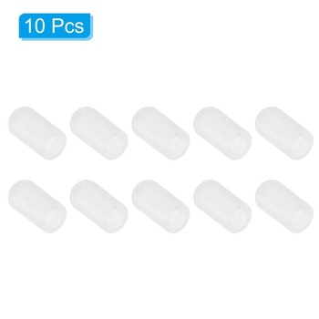 PATIKIL 10ks tlmičov pre bicie, vnútorný priemer 6 mm, dĺžka 17 mm, paličky biele