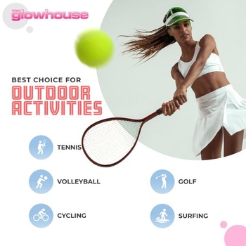 Slnečná clona Glowhouse Unisex - v retro štýle 80. rokov - pre golf, tenis, rozlúčky so slobodou a