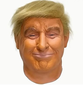 Veľká latexová maska ​​Donalda Trumpa s vlasmi z roku 2026 - Realistický kostým pre dospelých -