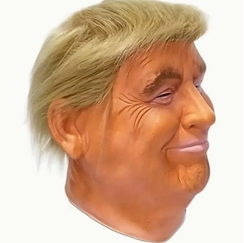 Veľká latexová maska ​​Donalda Trumpa s vlasmi z roku 2026 - Realistický kostým pre dospelých -