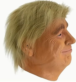 Veľká latexová maska ​​Donalda Trumpa s vlasmi z roku 2026 - Realistický kostým pre dospelých -