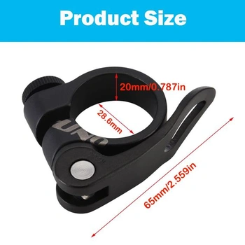 CYSKY 2dielna objímka sedlovky na bicykel 28,6 mm 31,8 mm 34,9 mm hliníková zliatina, rýchloupínacia