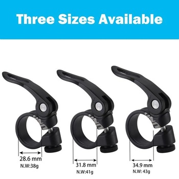 CYSKY 2dielna objímka sedlovky na bicykel 28,6 mm 31,8 mm 34,9 mm hliníková zliatina, rýchloupínacia