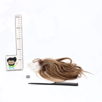 Dámská paruka středně hnědá s blond