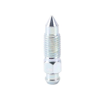 4 kusy odvzdušňovacích skrutiek M8 x 1 mm s krytkou z pozinkovaného kovu pre strmene kotúčových bŕzd,