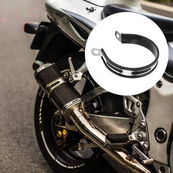 Svorka na výfuk motocykla, 10cm univerzálny držiak tlmiča výfuku z nerezovej ocele