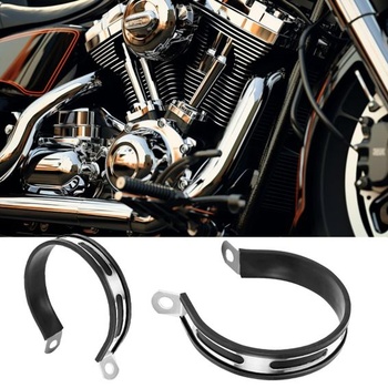 Svorka na výfuk motocykla, 10cm univerzálny držiak tlmiča výfuku z nerezovej ocele