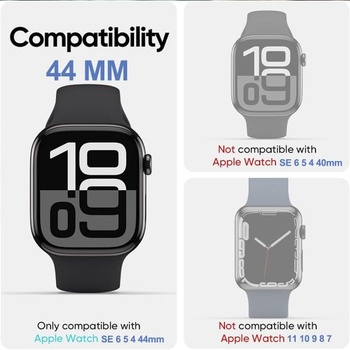 Súprava 3 ochranných fólií na displej pre Apple Watch Series 6 5 4 SE 44 mm číra/HD - balenie 3 ks 44 mm