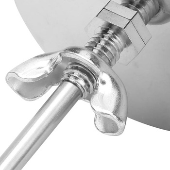 Analógový bimetalový teplomer z nerezovej ocele na gril 0-280℃ s montážou do rúry so skrutkou,