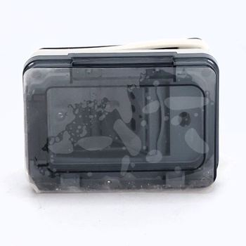 4box – Široký stupeň krytia IP55, kompletný s duálnou zásuvkou Schuko pre zapustenú škatuľu, 3