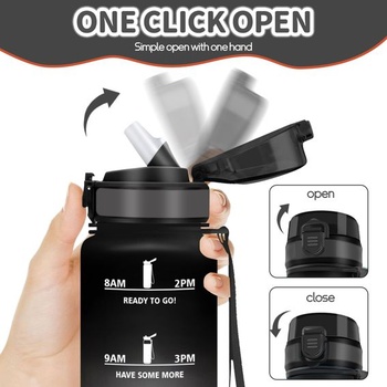 Fľaša na pitie Motswedi so slamkou, 500 ml bez BPA, športová fľaša na pitie, nepriepustná, vhodná na