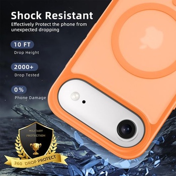 Matný kryt X-level pre iPhone Air, pre MagSafe, kozmicky oranžový
