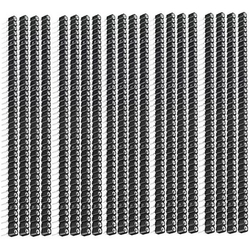 20 kusov okrúhlych 40pinových konektorov samica 2,54 mm, pocínovaných, 1 x 40P 0,1 palca, jednoradový