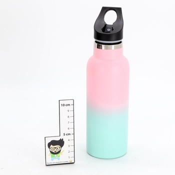 Termoska, 500ml bez BPA, nerezová láhev na pití, nepropustná dvoustěnná izolovaná láhev, láhev na